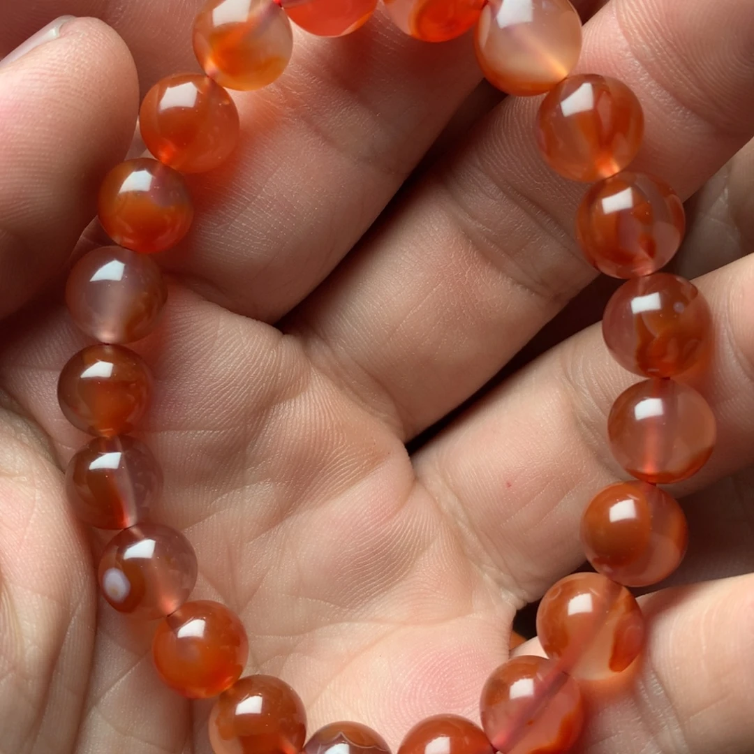 南红玛瑙未镶嵌1冰飘干掌单圈