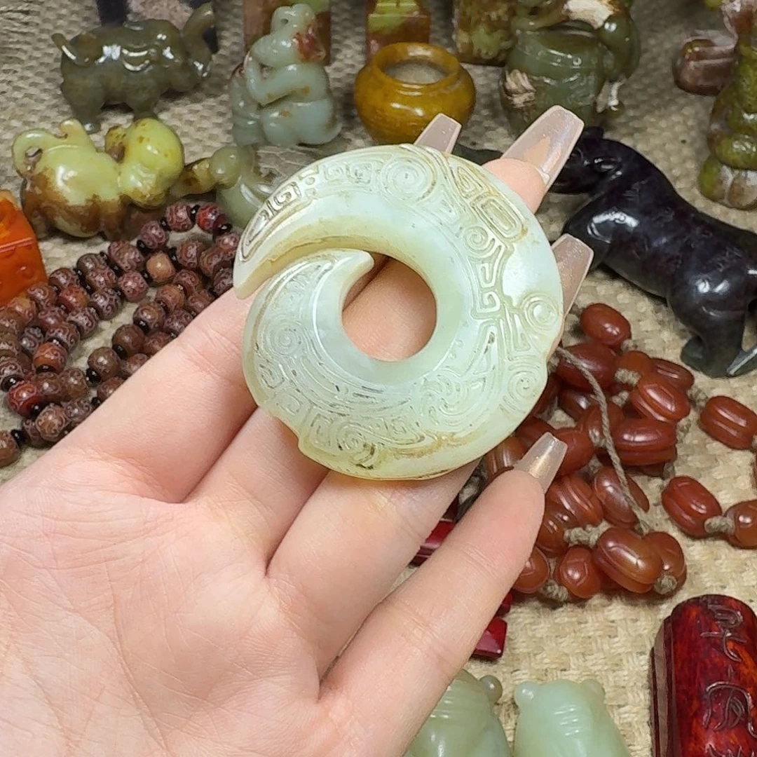 白玉菩提吊坠挂件