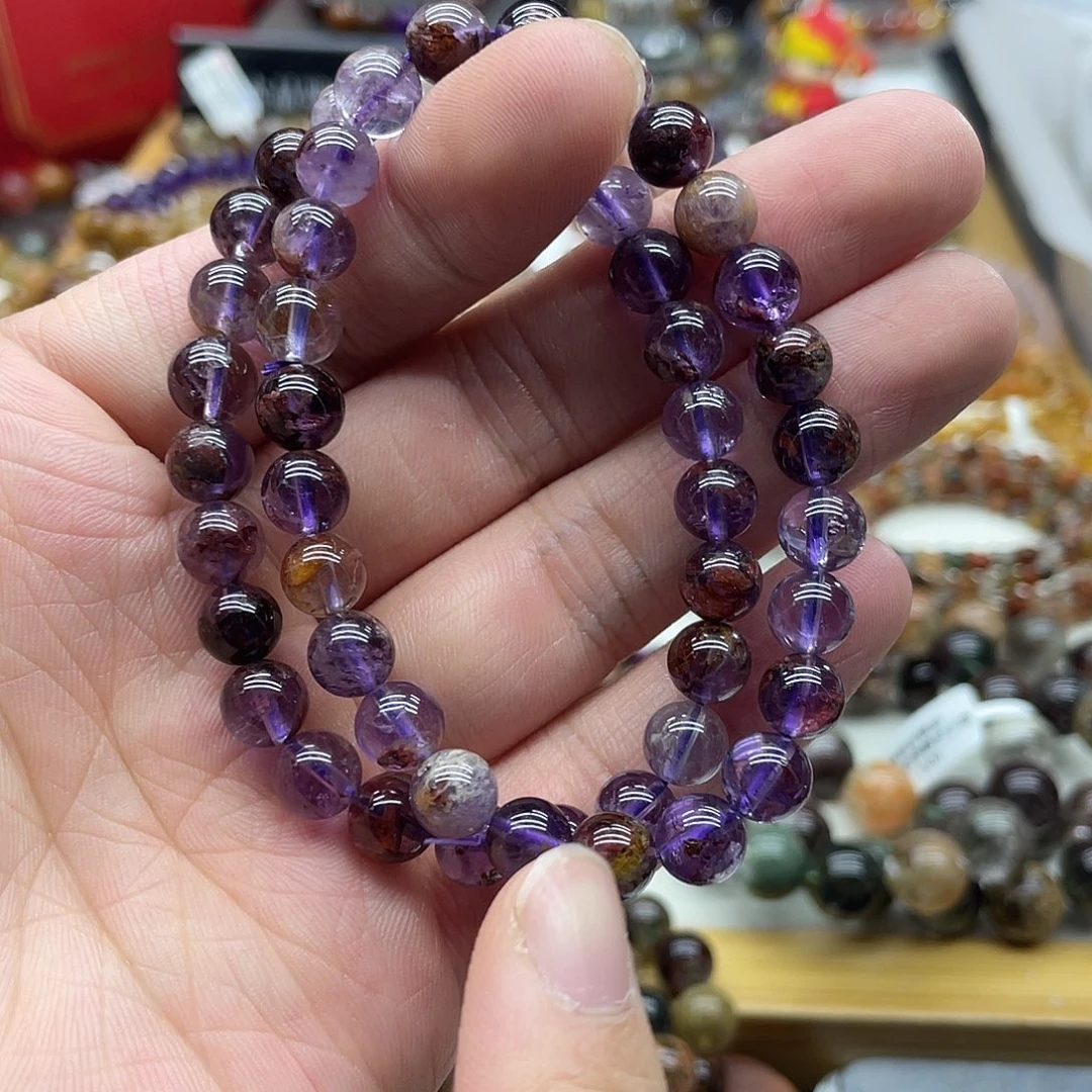 水晶手链未镶嵌多样性发货发一条