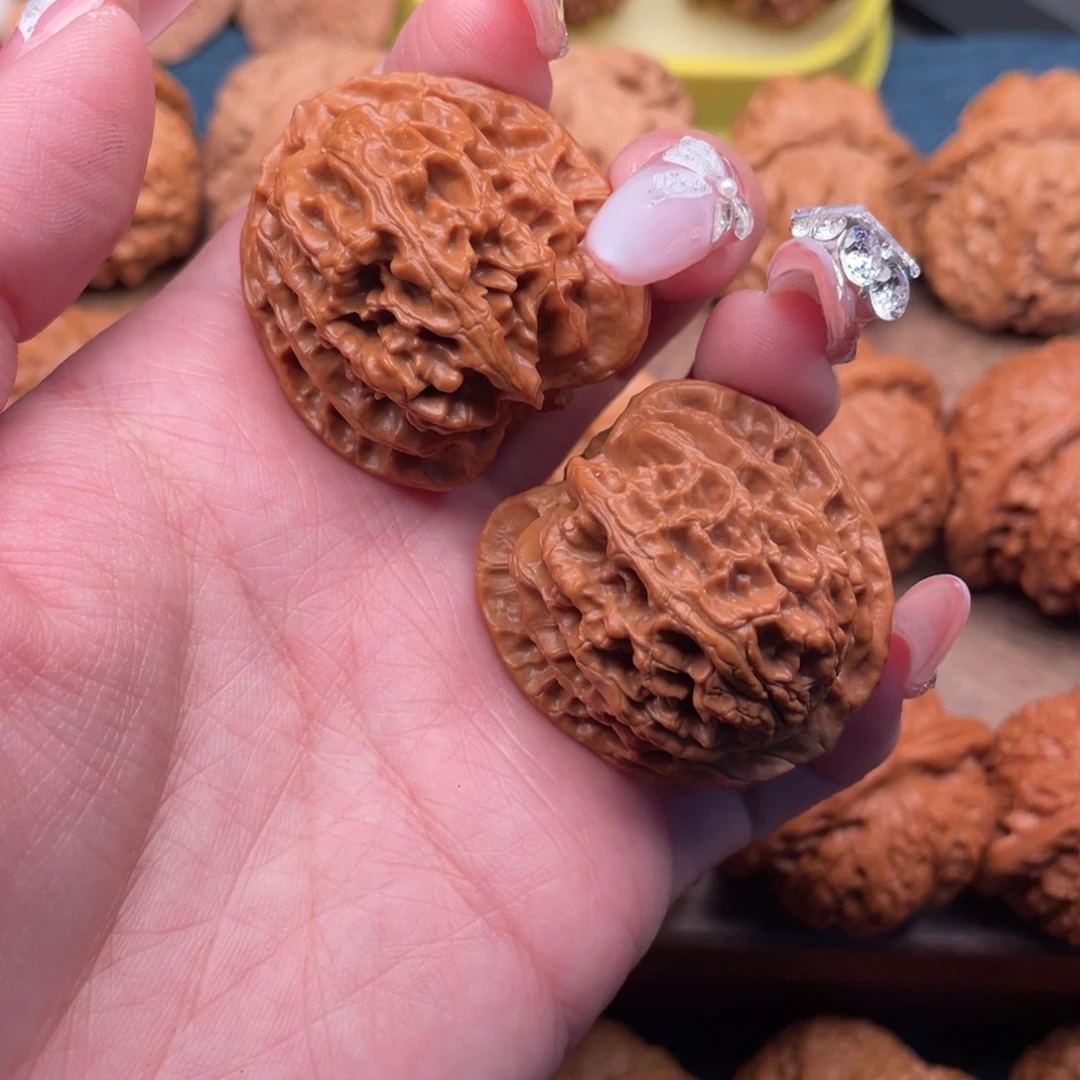 文玩核桃把件全品精配桃心原桩苹果园36