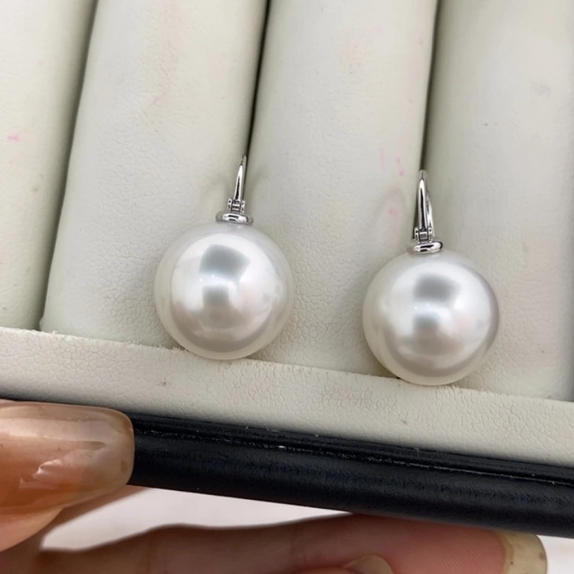 【闪购商品】未镶嵌裸珠海水珍珠A****制澳白对珠14m可定制珍