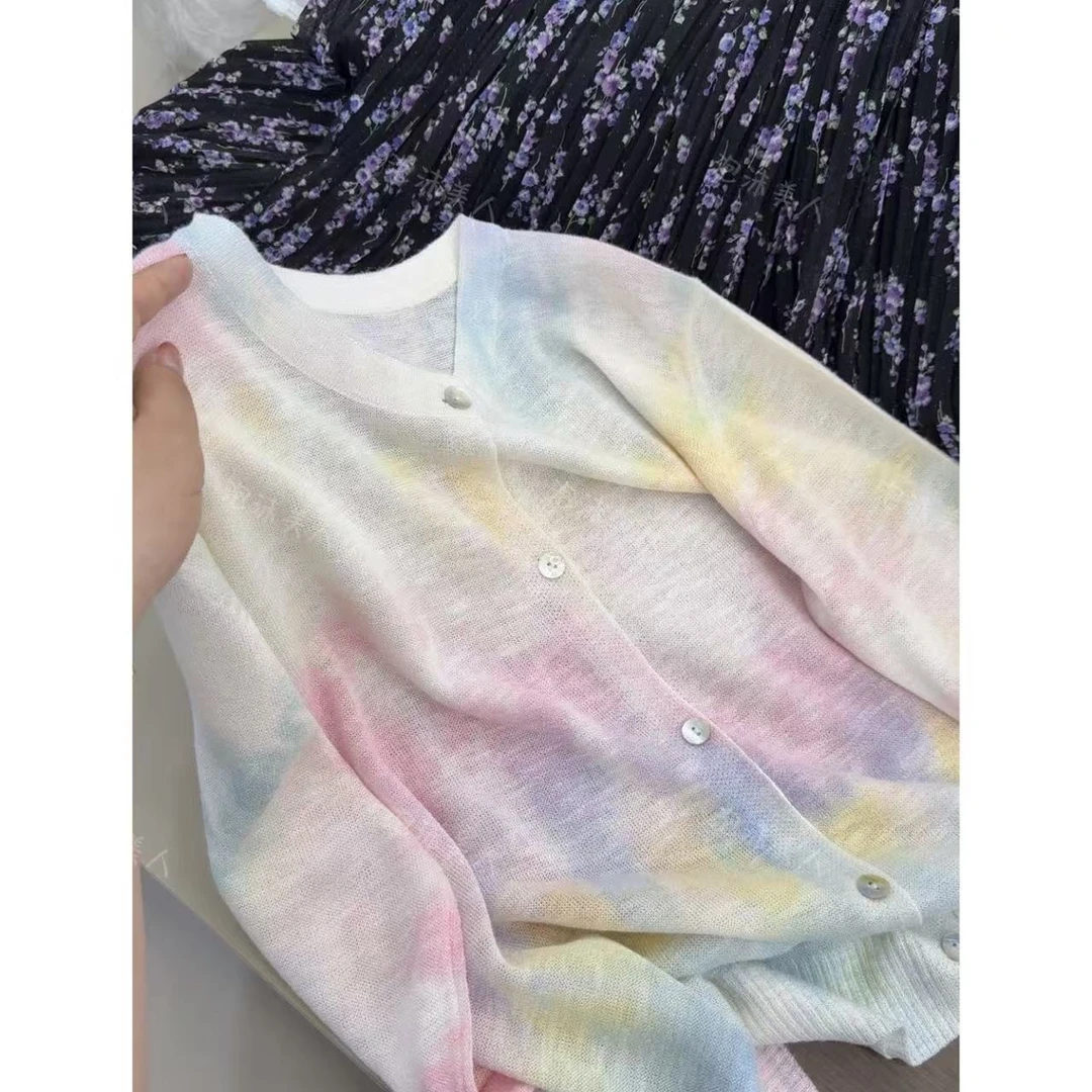 贝壳彩虹」超好看气质显白高级感时尚薄款针织开衫女25春夏新款 58