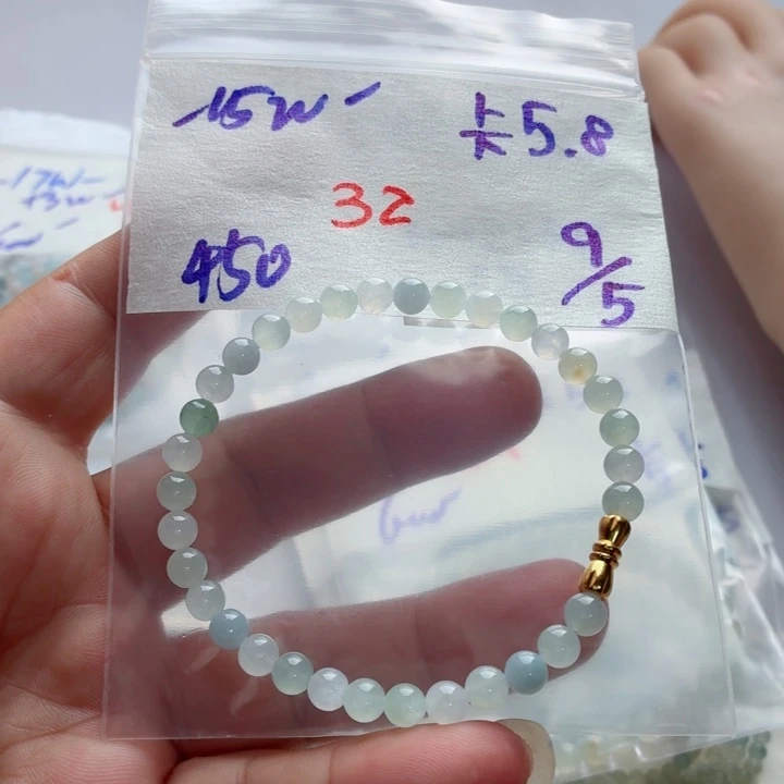定制翡翠未镶嵌翡翠珠链