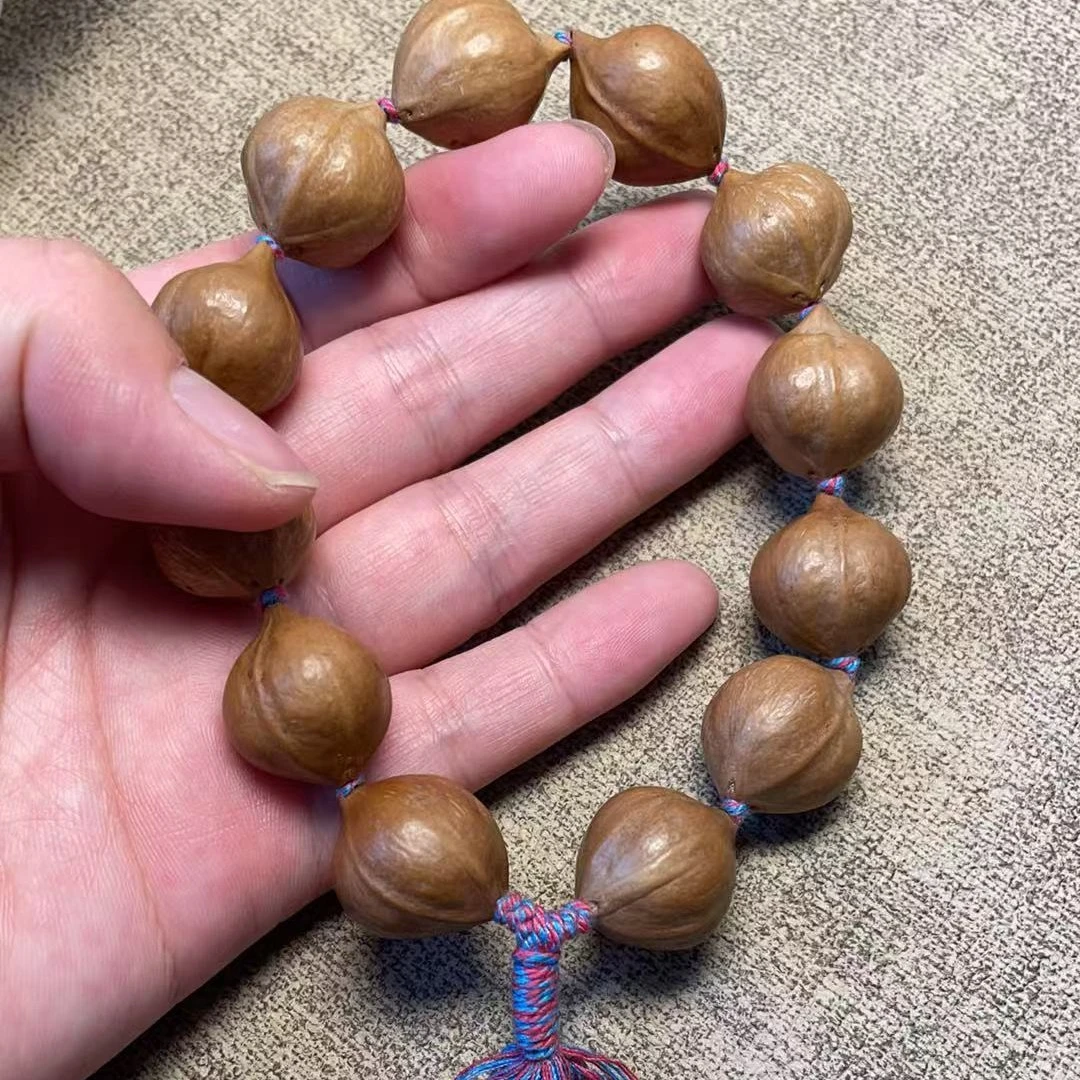 橄榄核雕素珠手串