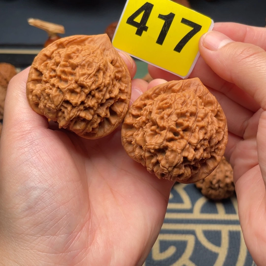 文玩核桃吊坠48桃心官帽417号