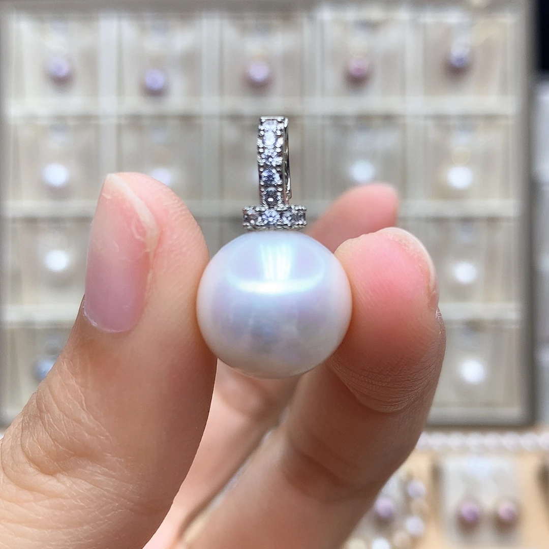 颈饰合金淡水珍珠