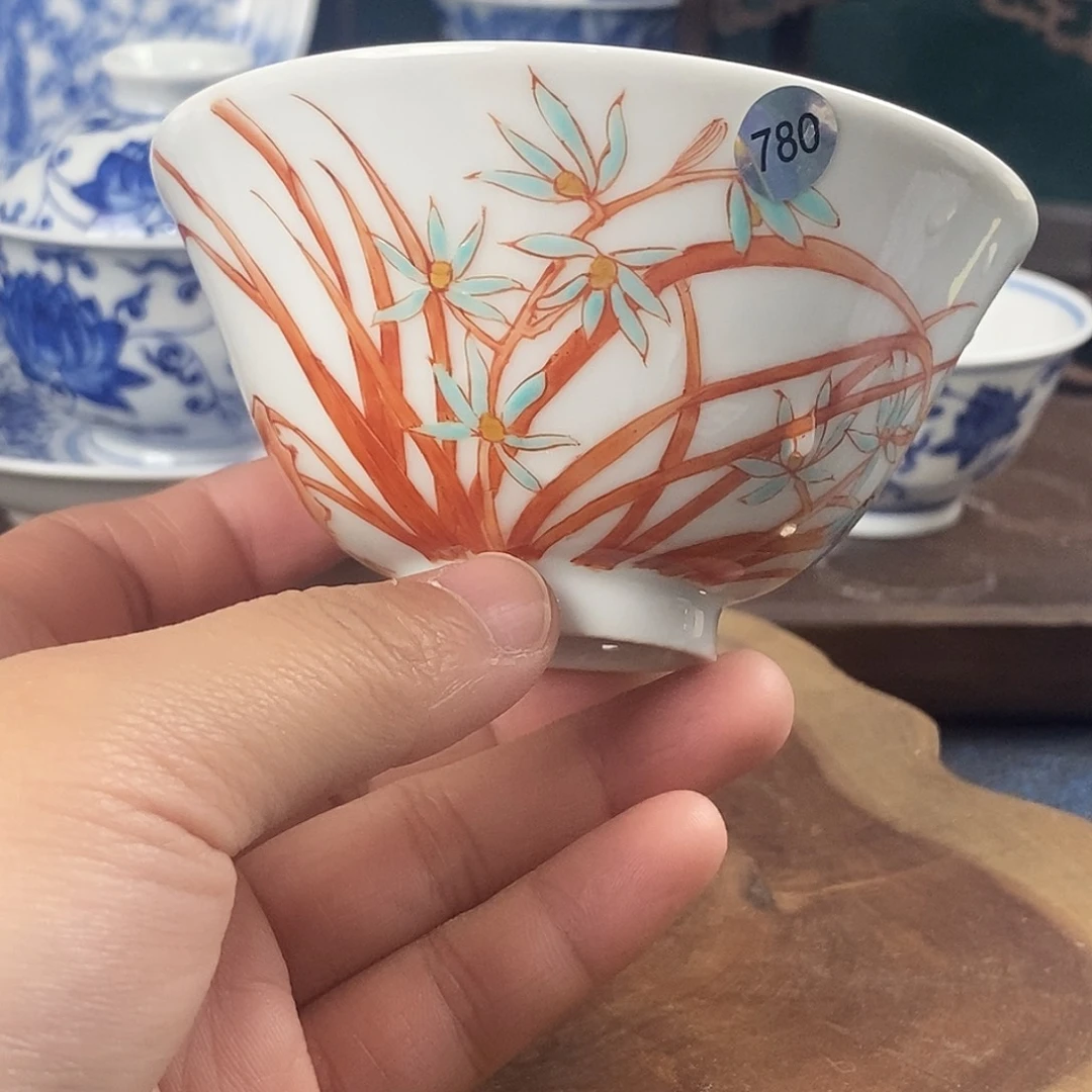 瓷片景德镇手绘青花茶器780