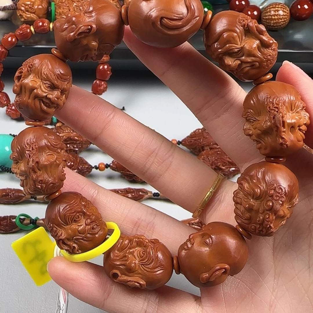 橄榄核手串油核十八罗汉手串