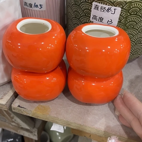 多肉绿植陶瓷花盆9.9包邮，有孔