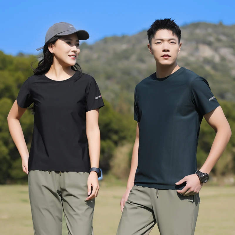 【凉感速干】男女运动快干弹力短袖情侣休闲吸湿排汗轻薄透气