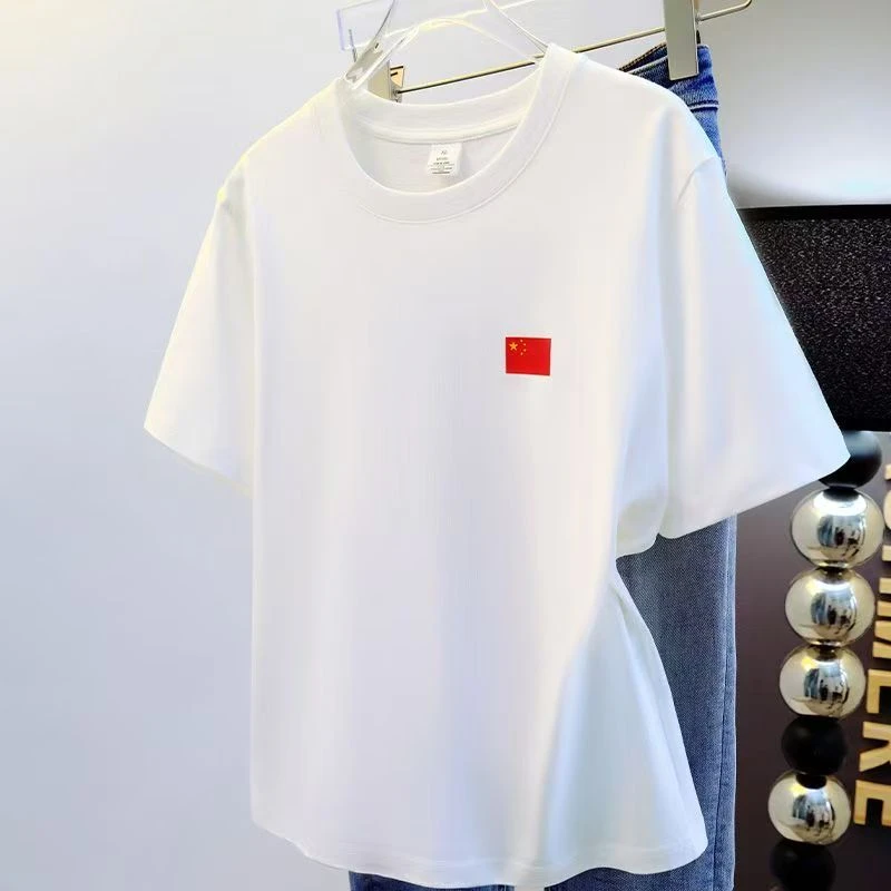 【cc】新款情侣短袖夏季潮流印花ins韩版宽松百搭