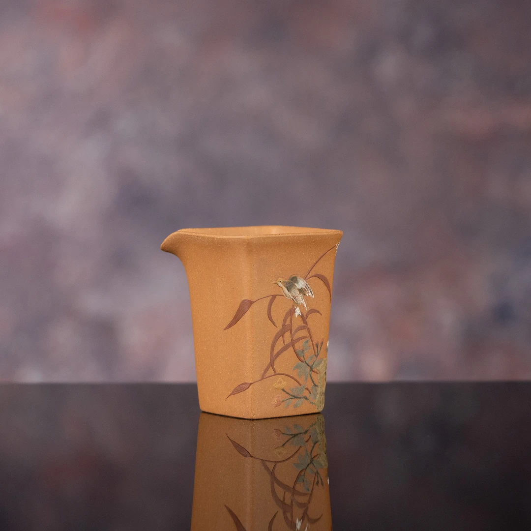 【利贞l莺啼生香公道杯】原矿段泥 约180cc 手工制 紫砂茶具XYCL