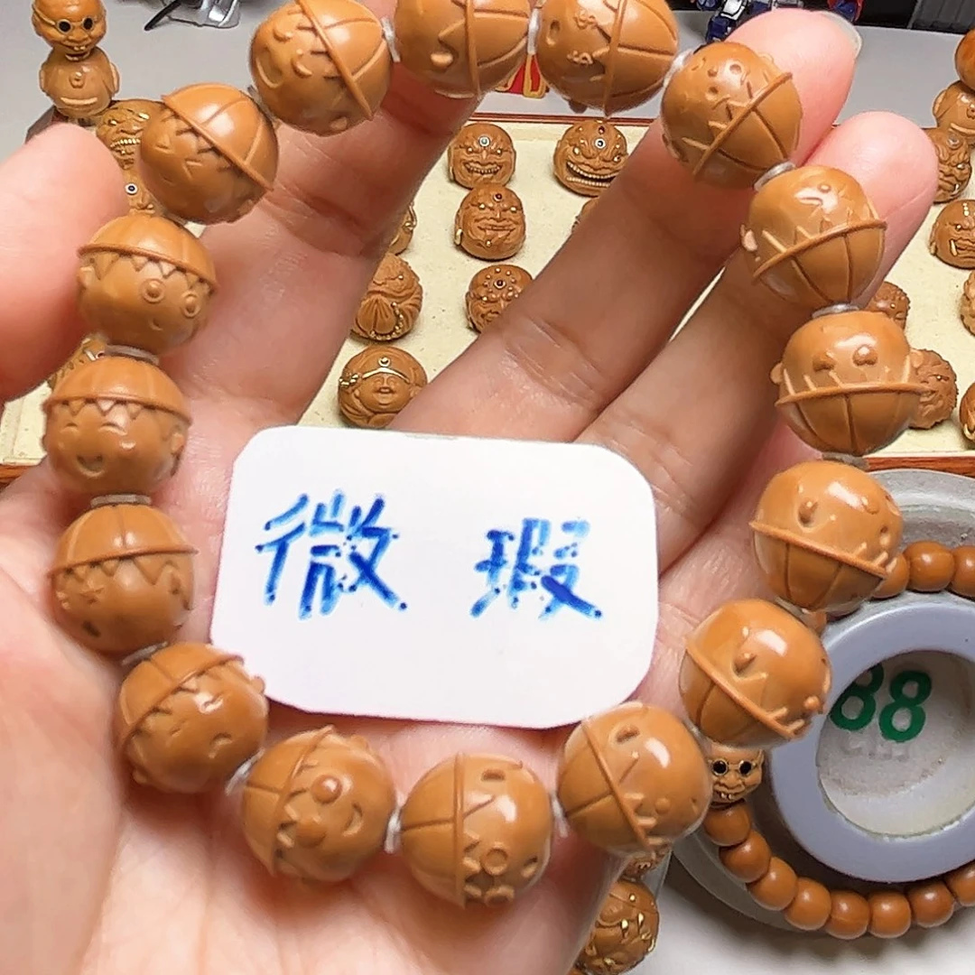 猴头核桃手串微瑕樱桃小丸子