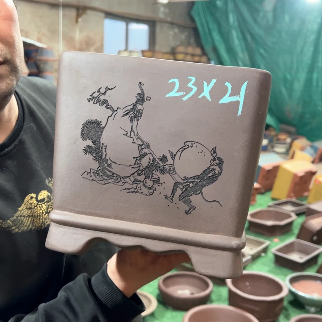 紫砂花盆紫砂花盆