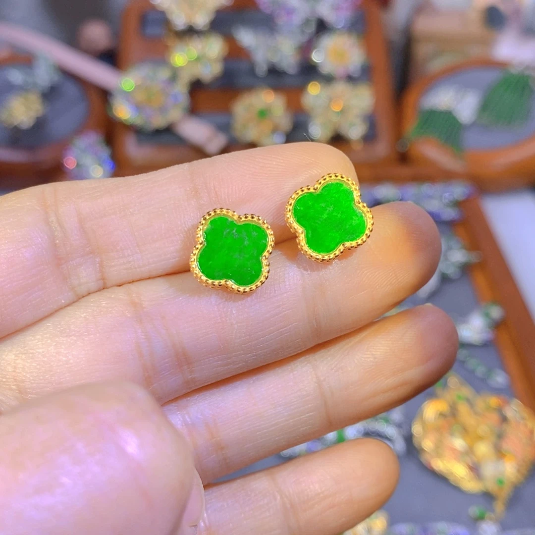 颈饰银S925镶嵌翡翠