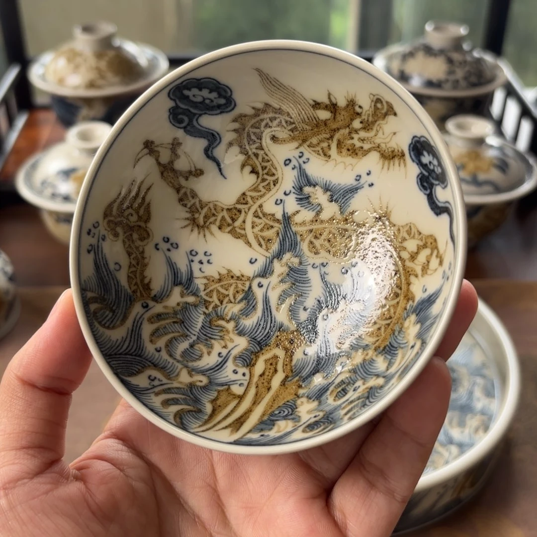 摆件景德镇手绘茶器