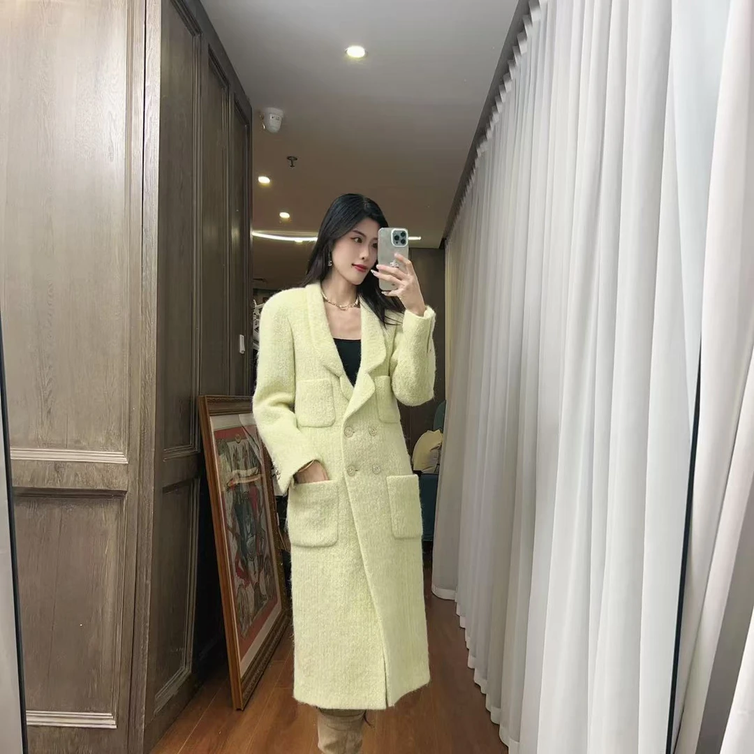 麦殿/99新/Chanel香奈儿/牛油绿色修身外套34码/241209LZGGT03