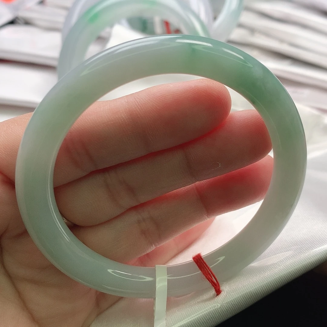 翡翠未镶嵌手镯缅甸54.55