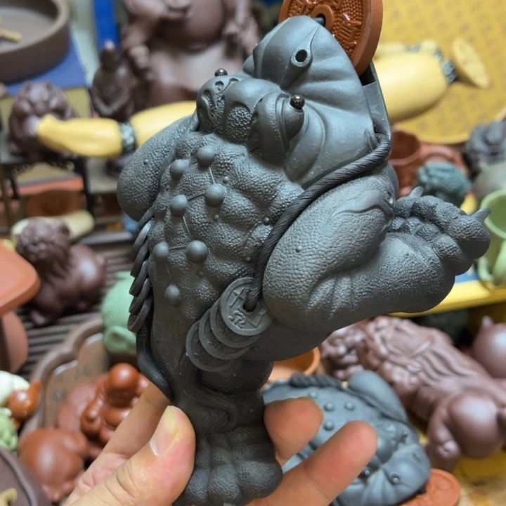 紫砂茶宠紫砂瑕疵