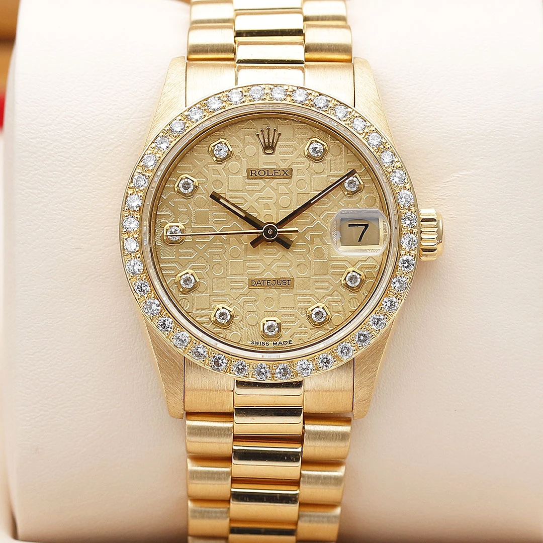 99新 Rolex/劳力士 日志68278/18K黄金/31mm/自动机械原钻