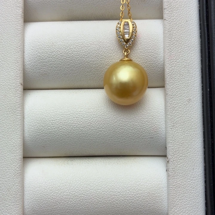 海水珍珠颈饰银S925镶嵌