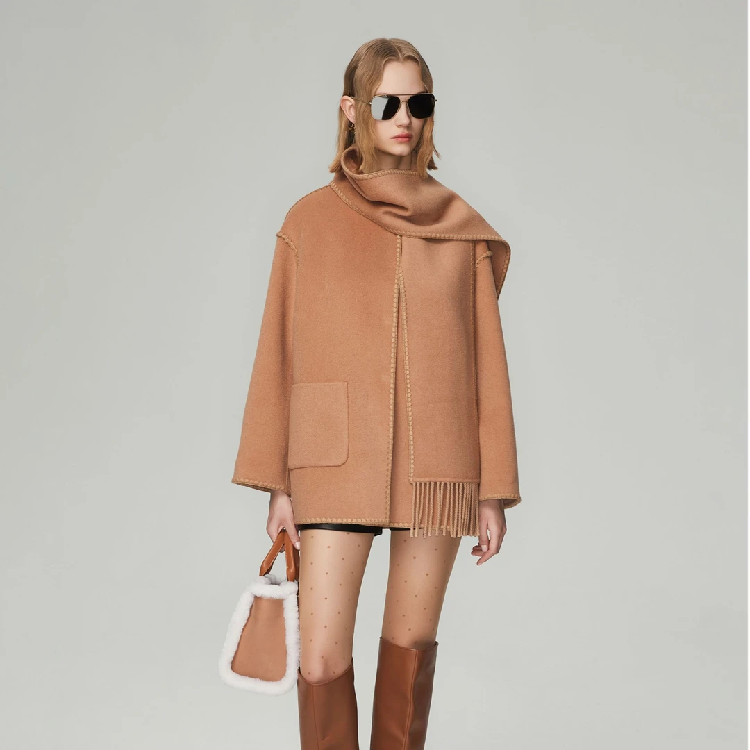 COCOON/可可尼羊毛毯式慵懒大衣23411AF123102031