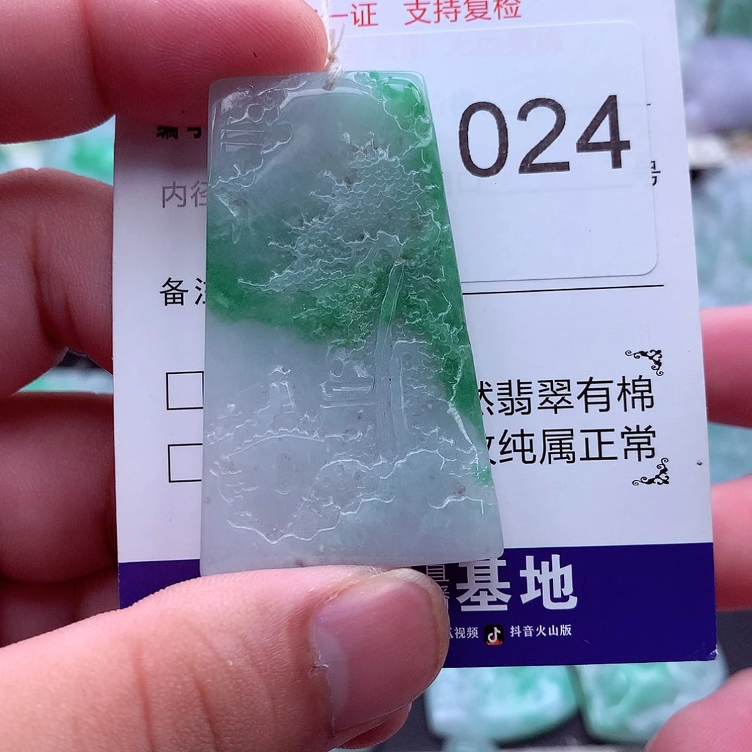 翡翠未镶嵌吊坠(不含链)