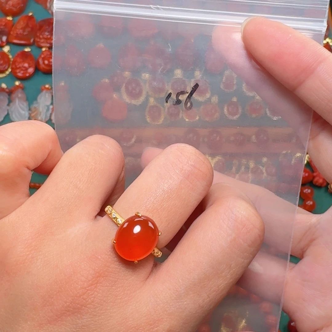 南红玛瑙南红银S925镶嵌