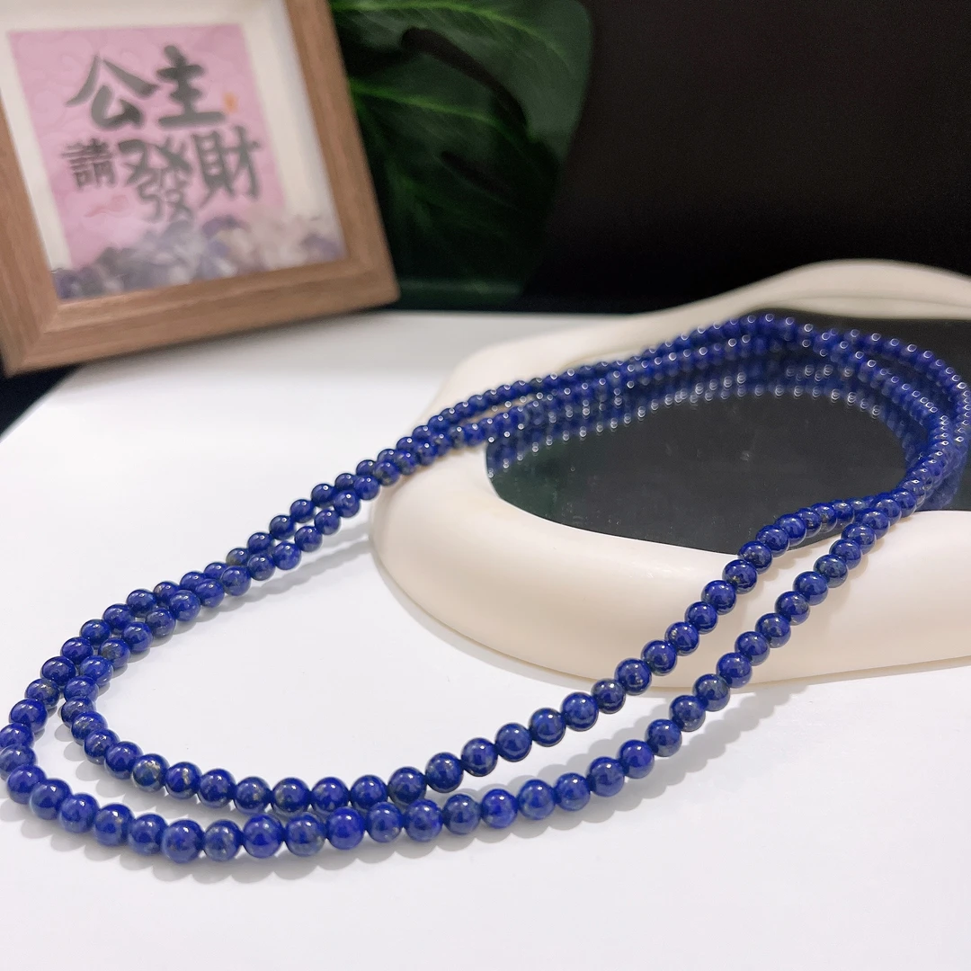 s587天然青金石多圈多圈手串5mm+  多样性发一件