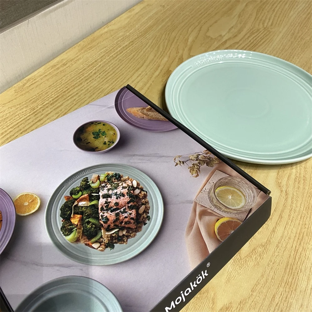 25050204B 高温陶瓷浅盘子可微波炉烤箱加热