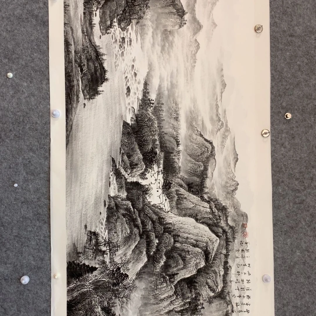 国画山水作品写意