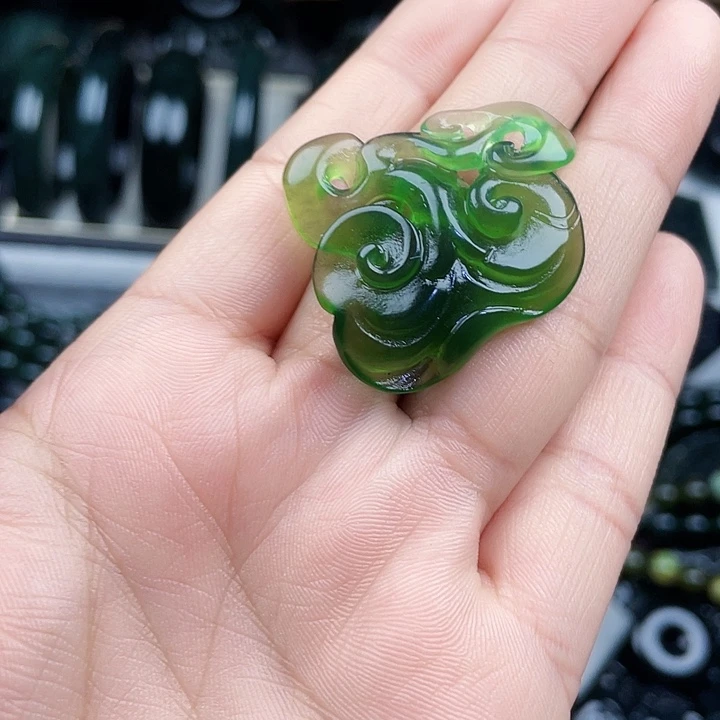 蛇纹石玉未镶嵌手串泰山玉如意
