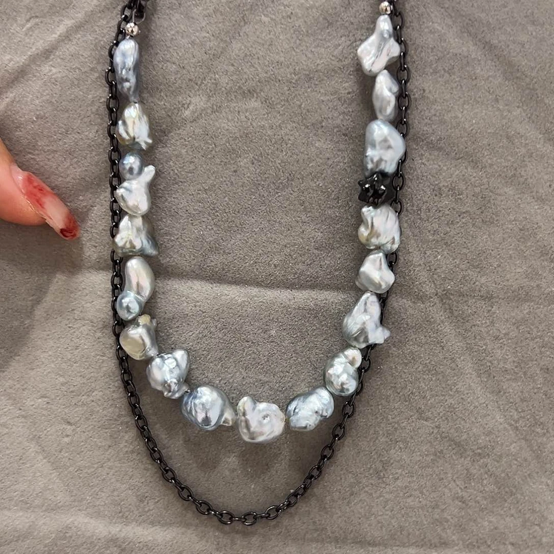 海水珍珠颈饰银S925镶嵌?****?