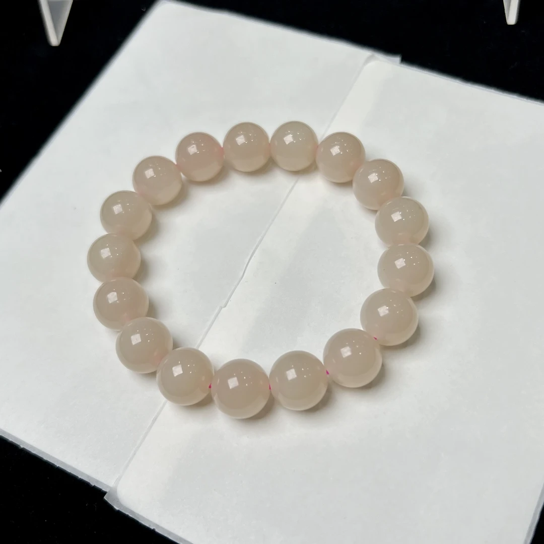 浓藕粉和田玉手串12mm  KT24082220