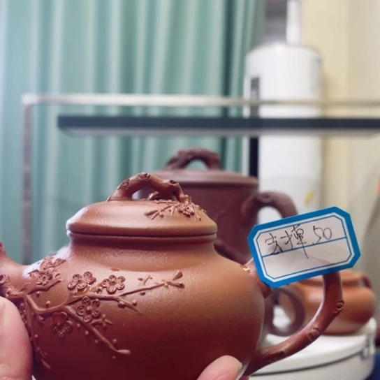 紫砂茶杯贤**下降波报春壶