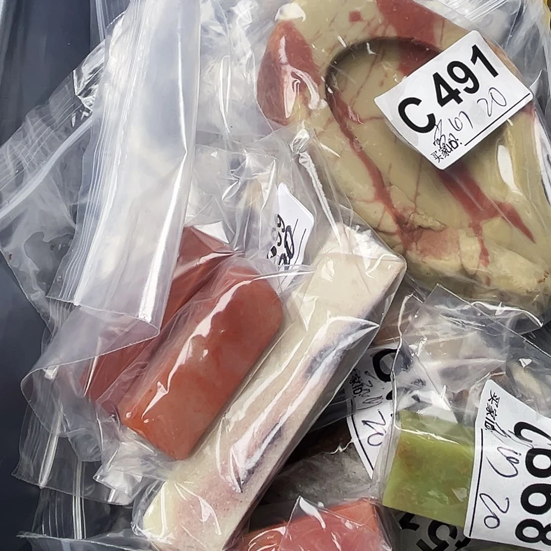 空***山寿山石印石老挝石空山