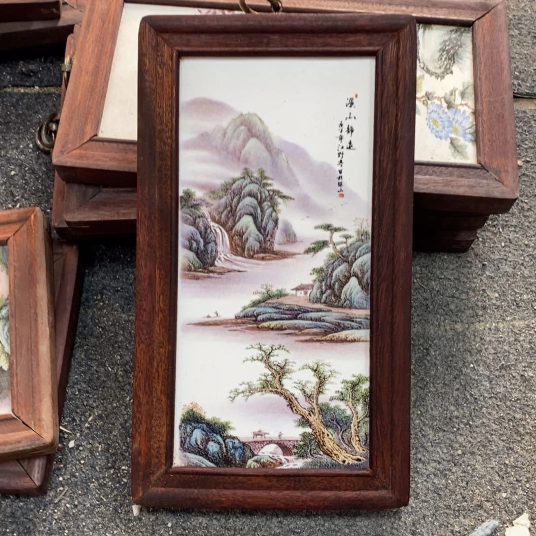 瓷30*16 景德镇瓷板画柴窑烧制