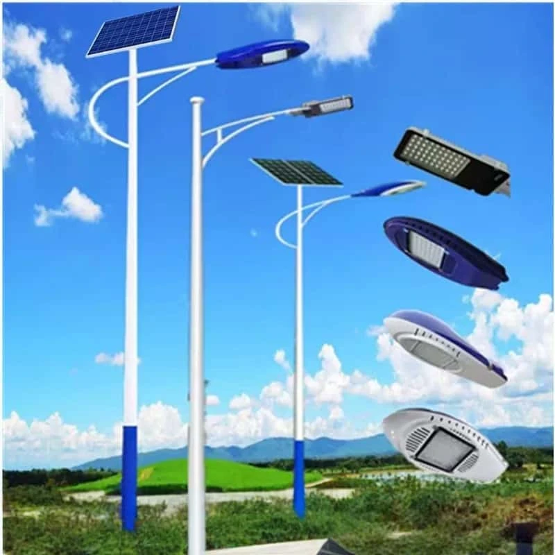 LED市电路灯6米户外防水市政道路照明高杆灯新农村单臂双臂路灯杆