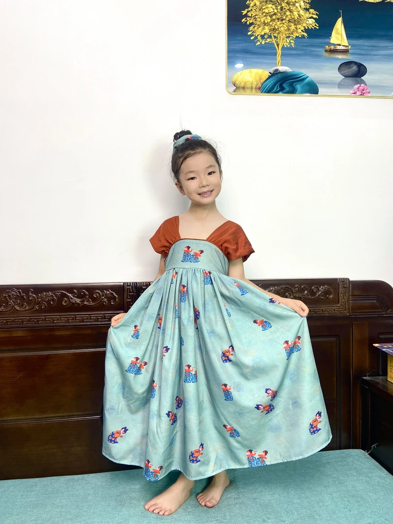 2025儿童汉服小唐人夏款轻薄中国风