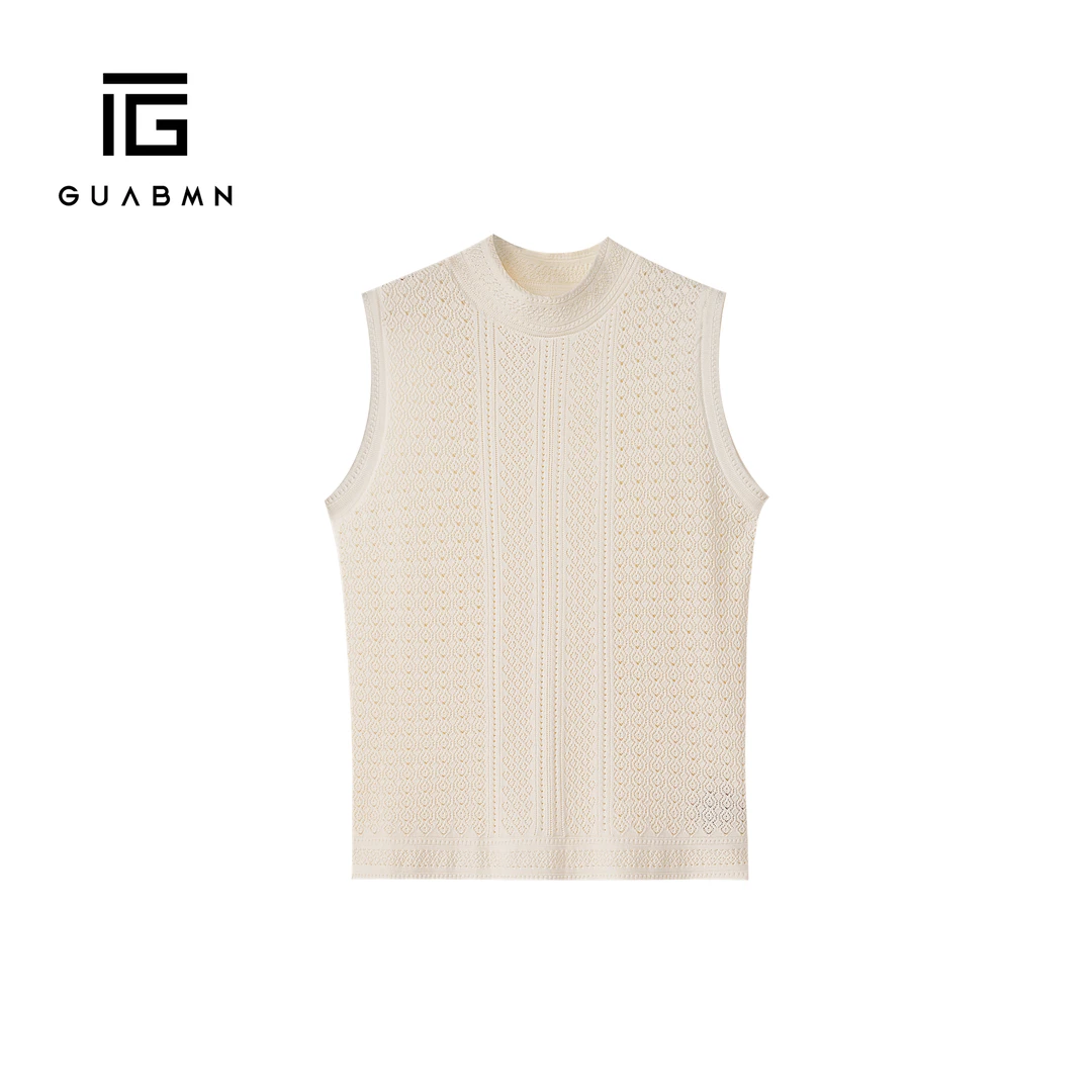 GUABMN2025夏季新款高级感小众镂空无袖背心3987