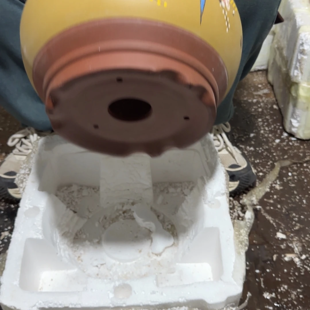 紫砂花盆口径25.18口径