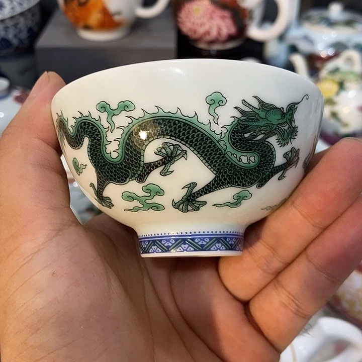 摆件景德镇陶瓷主人杯13455