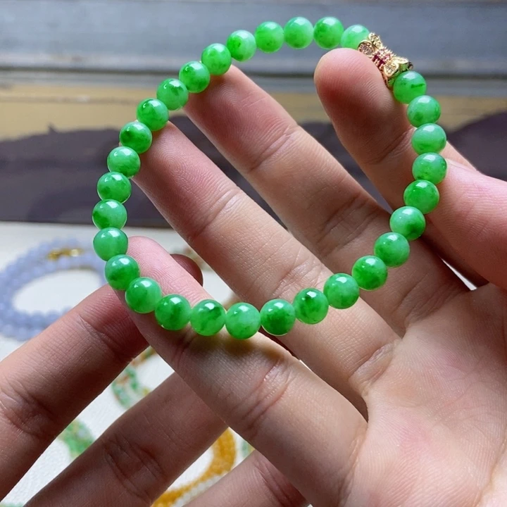 定制翡翠未镶嵌缅甸翡翠A货卡6.4