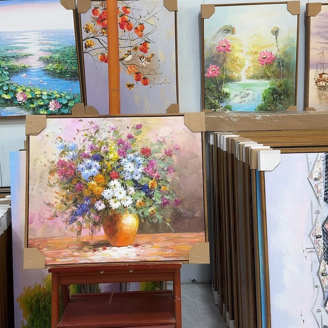 油画5060油画作品入选全国美展并获