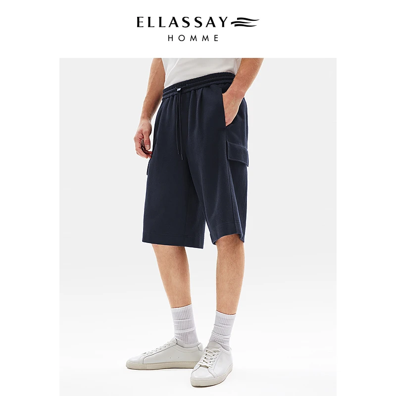 ELLASSAY歌力思男装新款提花工艺纹理短裤EME353K01000