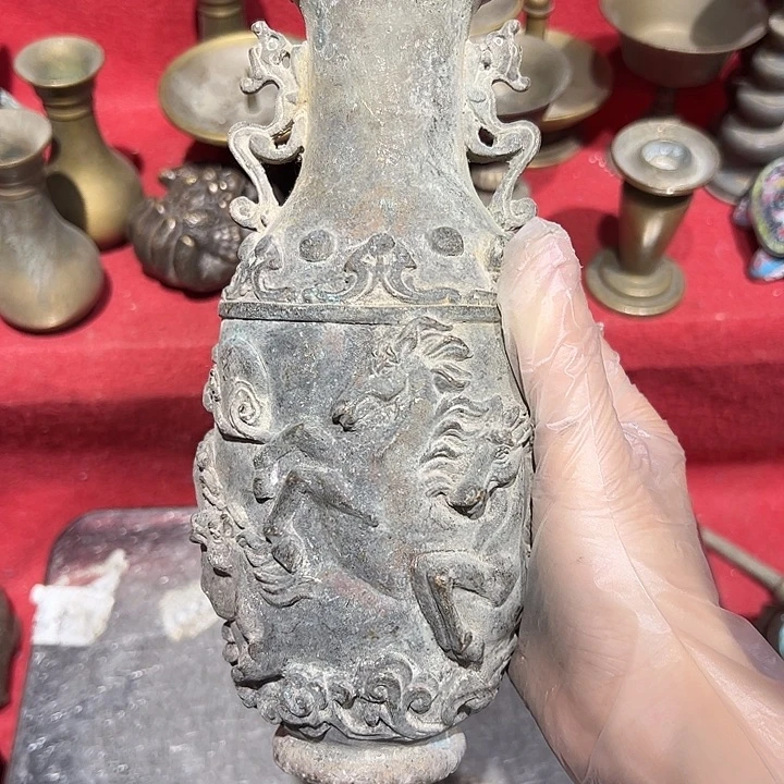 唐*涛黄铜摆件工艺品bai jian