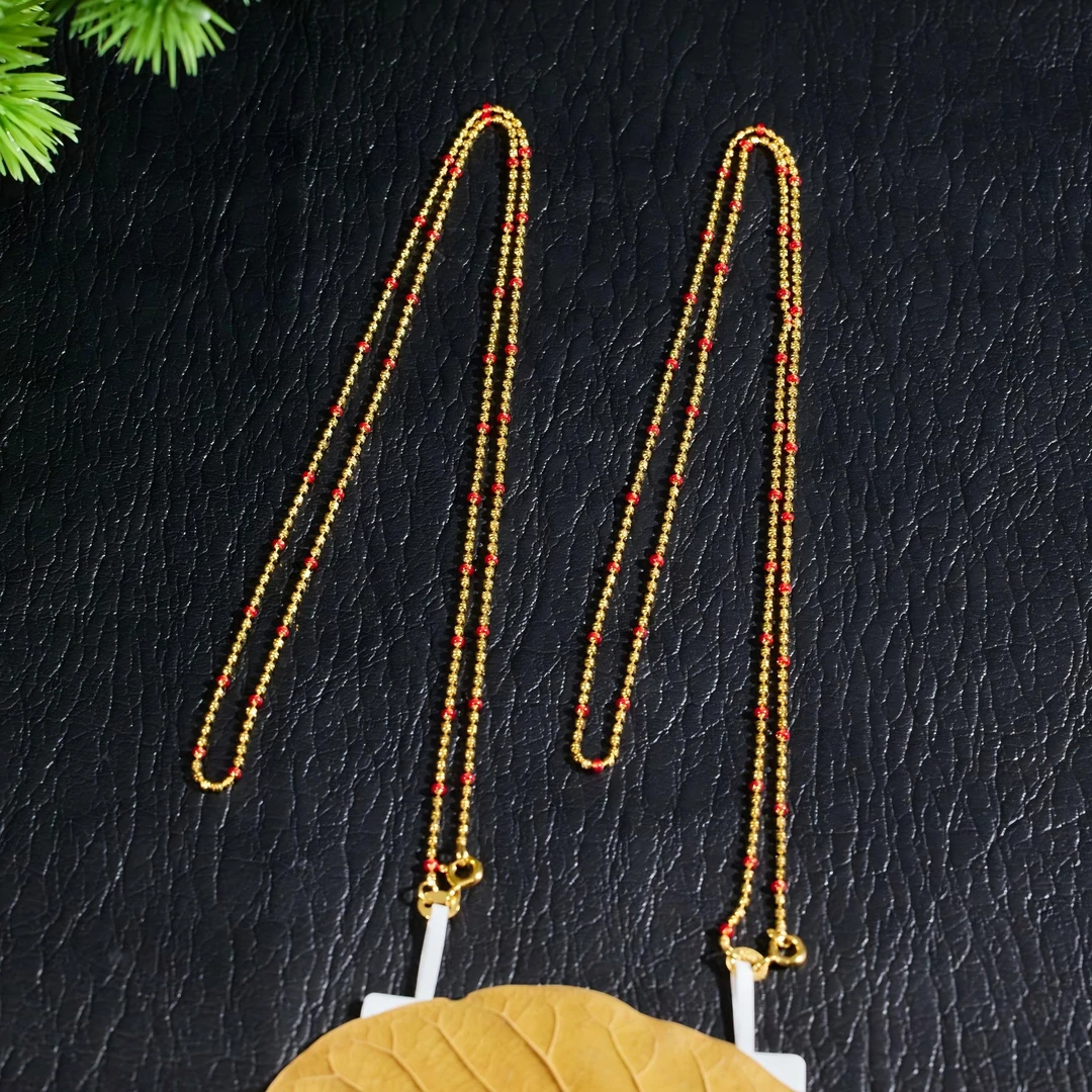 925银银制品 【歪歪】S925双珠渐变色项链（多样性发一）XB-H4769