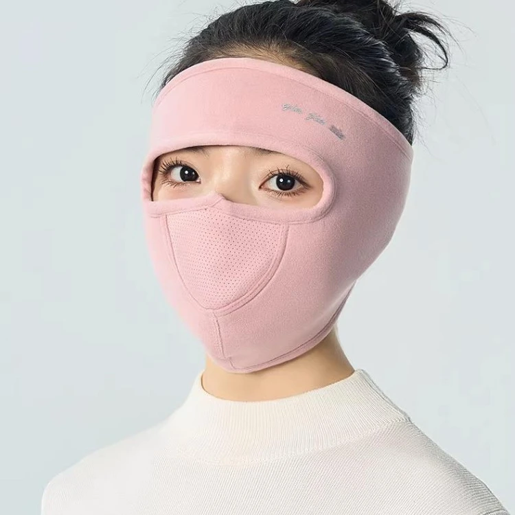 冬季保暖口罩女骑行防风防寒头套面罩男加厚加绒透气护全脸耳罩脸