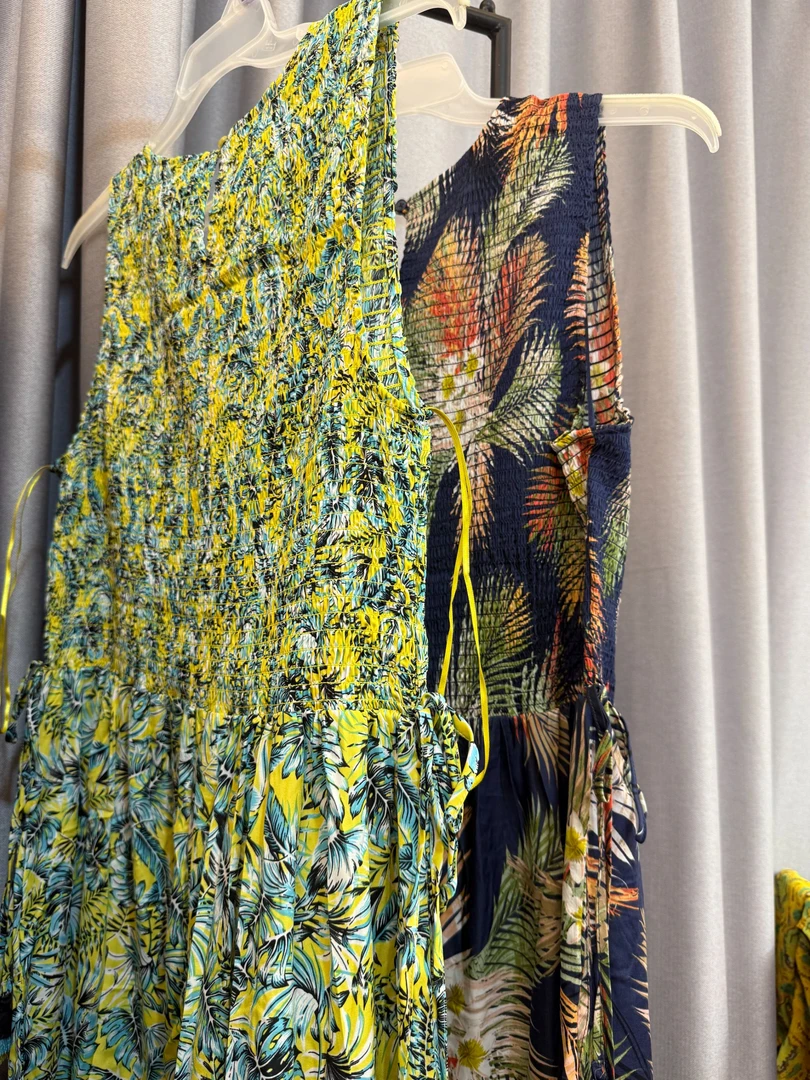 波西米亚印花背心裙（加长款）