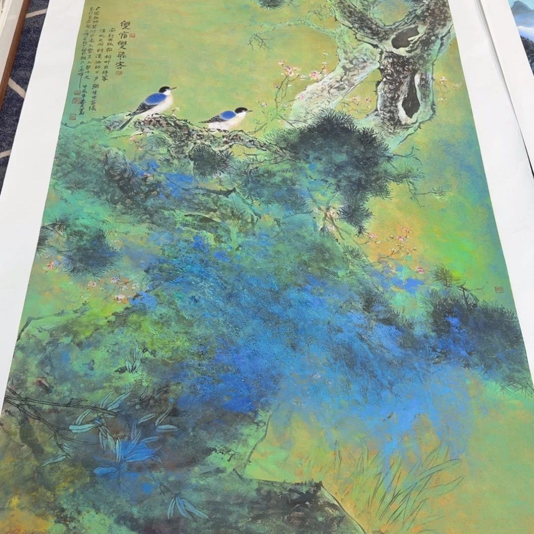 小***心国画国画作品山水花鸟